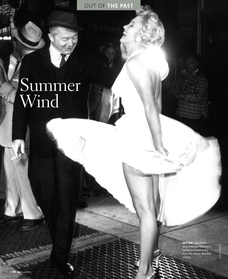 Billy Wilder and Marilyn Monroe
